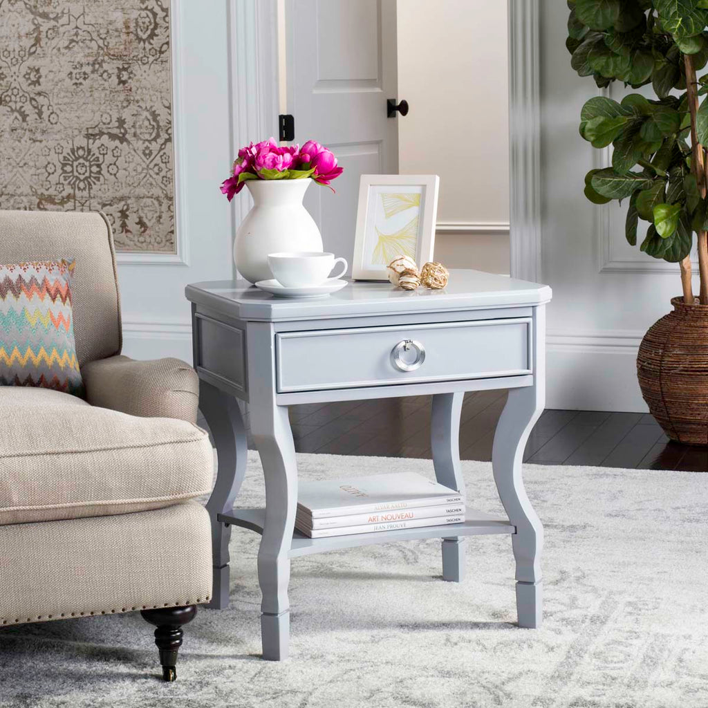 Safavieh Alaia One Drawer Night Stand - Grey