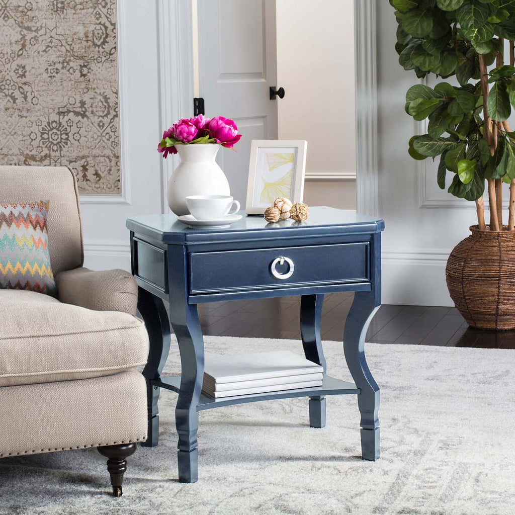 Safavieh Alaia One Drawer Night Stand - Navy