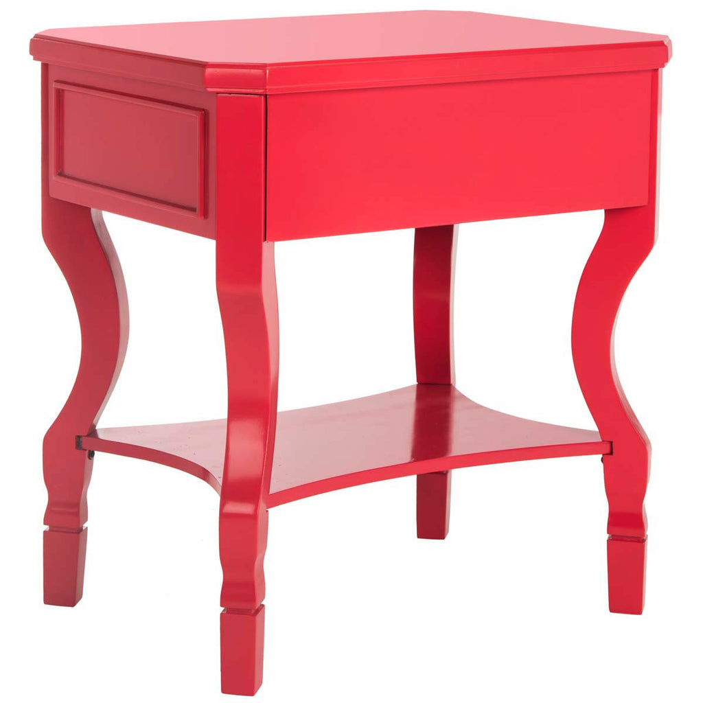 Safavieh Alaia One Drawer Night Stand - Red