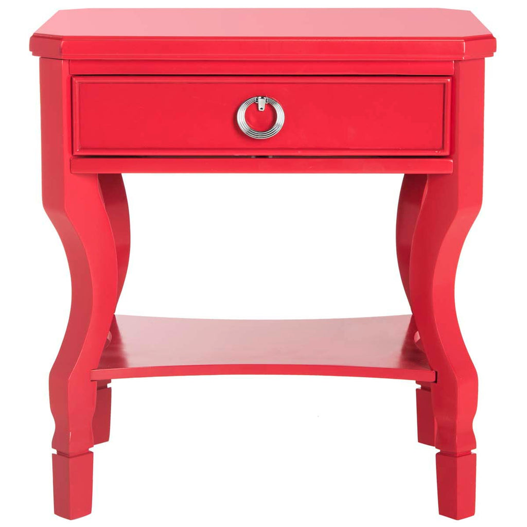 Safavieh Alaia One Drawer Night Stand - Red