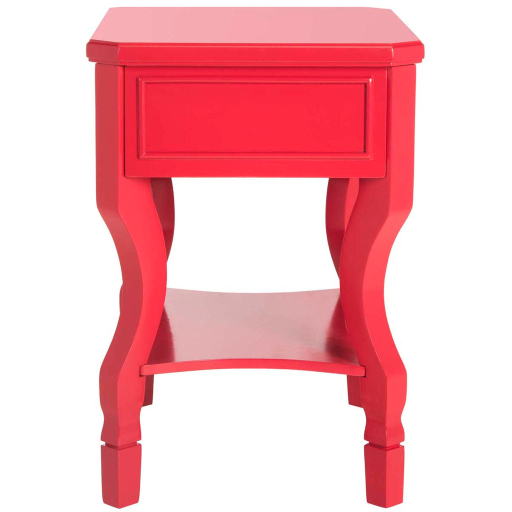 Safavieh Alaia One Drawer Night Stand - Red