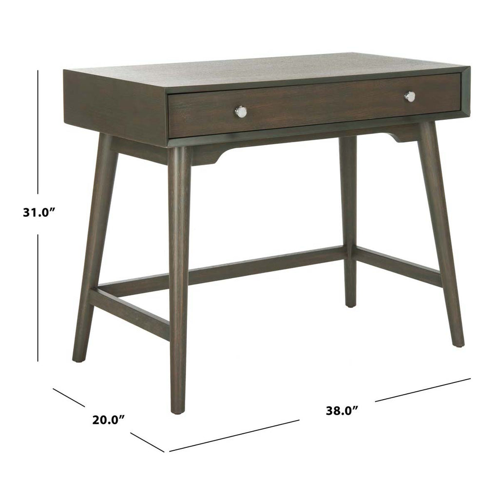 Safavieh Isadora Midcentury Modern Desk - Ash Grey