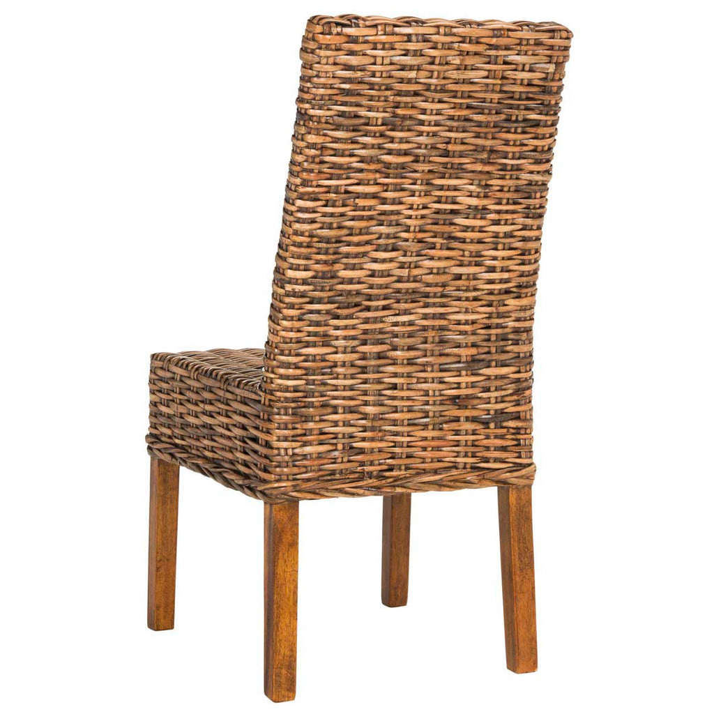 Safavieh Sanibel 18''H Rattan Side Chair (Set Of 2)-Brown