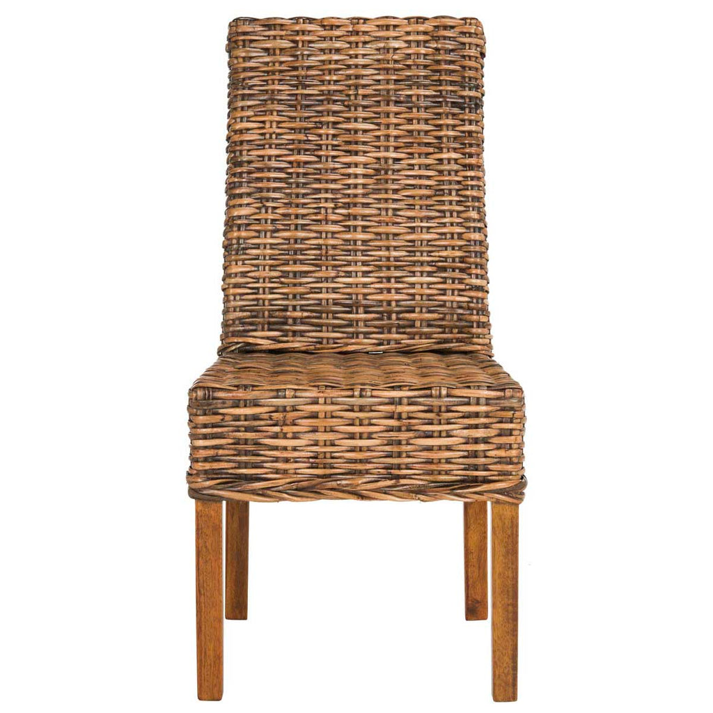 Safavieh Sanibel 18''H Rattan Side Chair (Set Of 2)-Brown