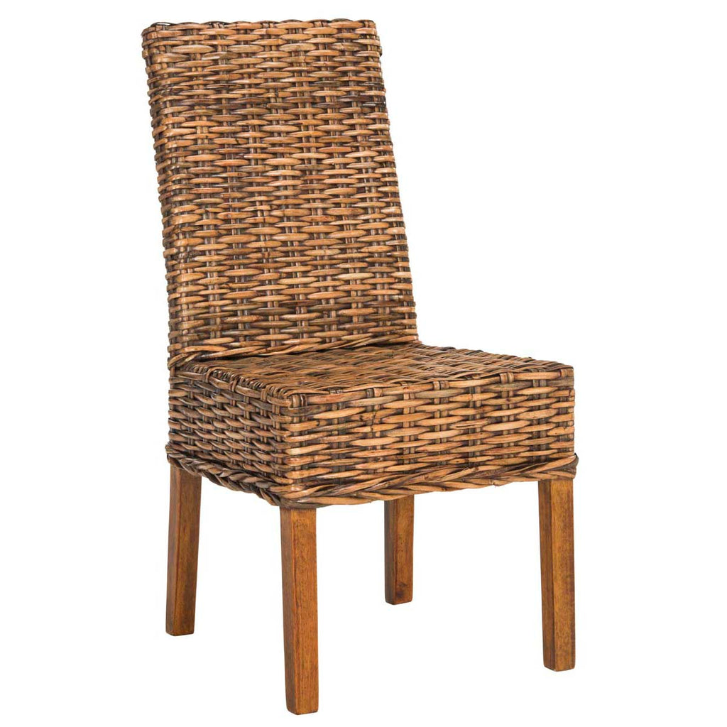 Safavieh Sanibel 18''H Rattan Side Chair (Set Of 2)-Brown