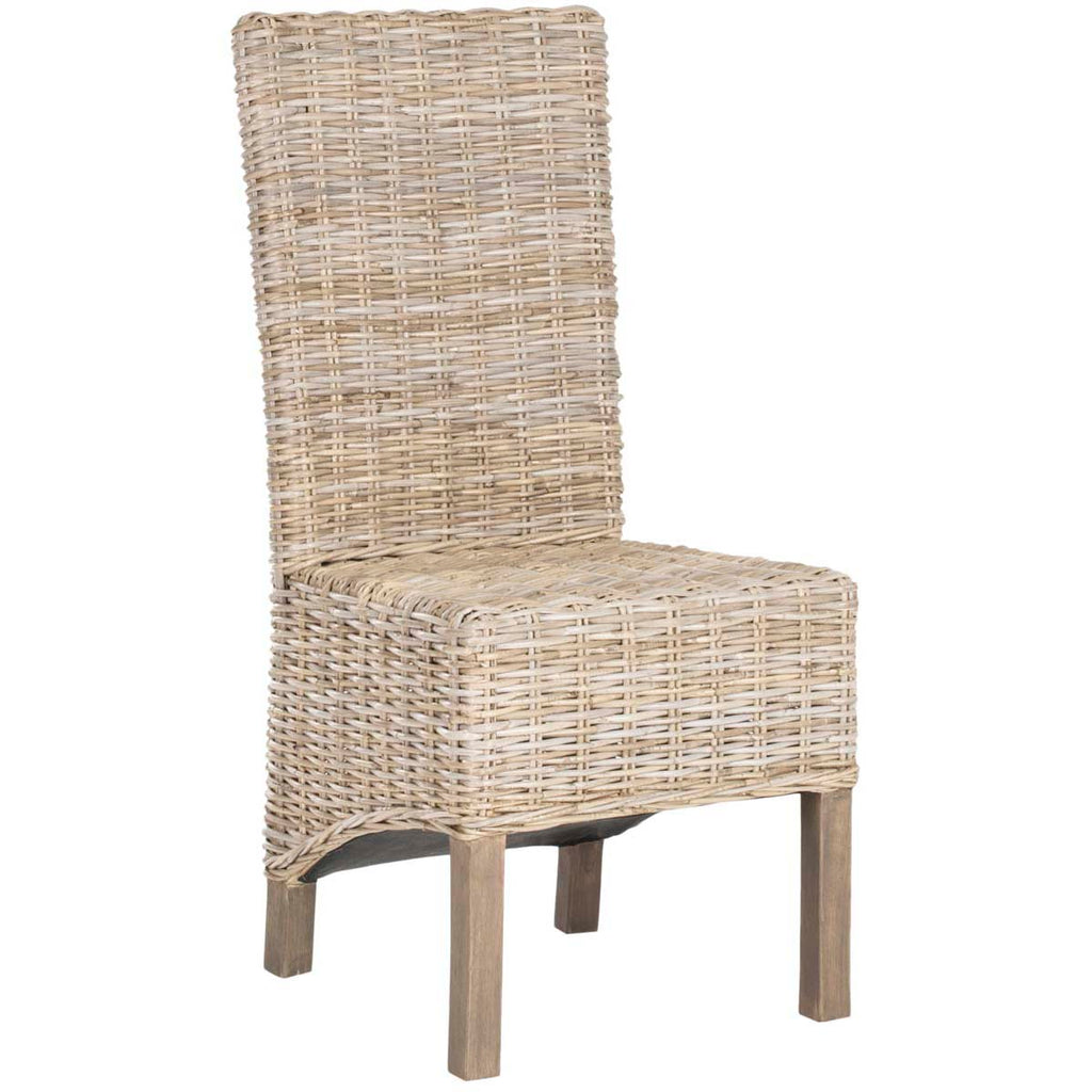 Safavieh Pembrooke 19''H Rattan Side Chair-Natural (Set of 2)