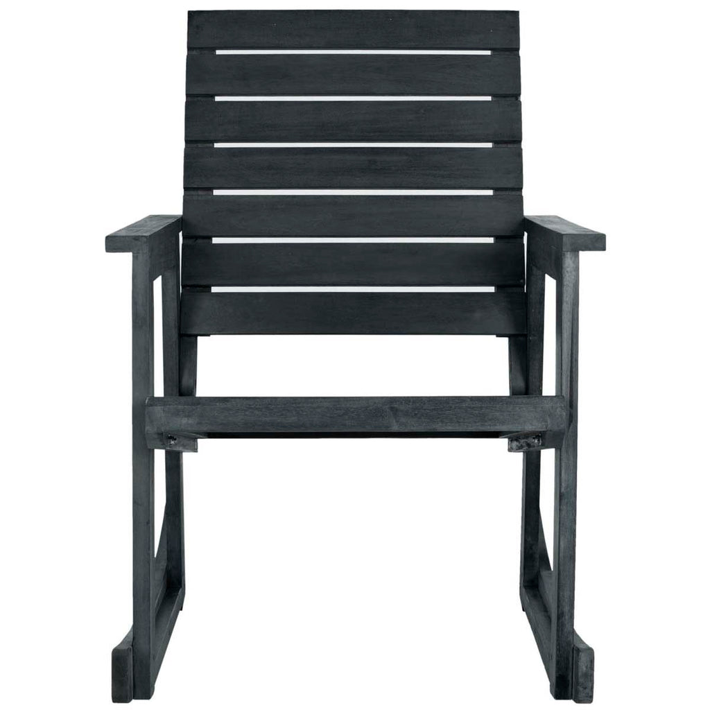 Safavieh Alexei Rocking Chair - Dark Slate Grey