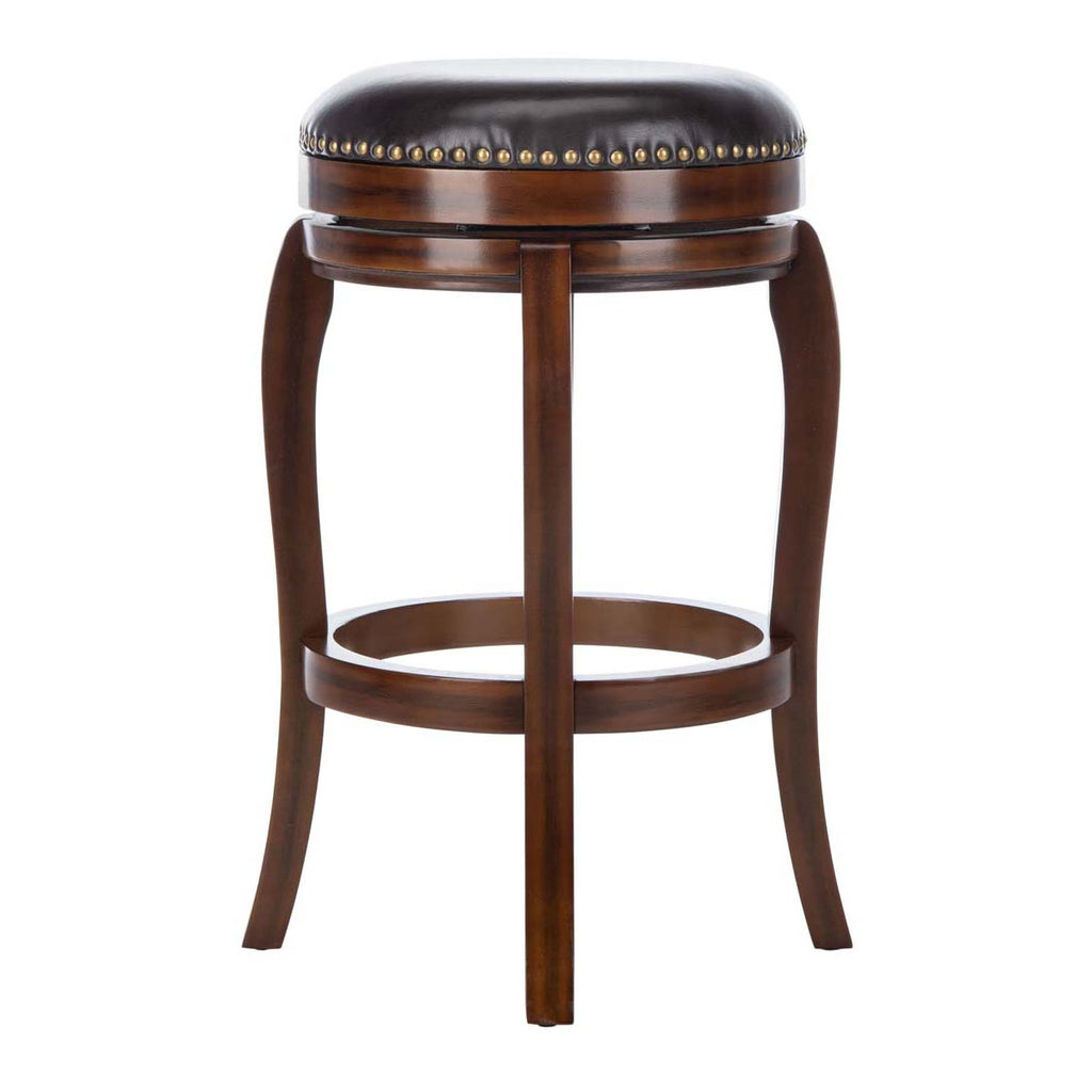 Safavieh Nuncio Swivel Bar Stool - Espresso/Brown