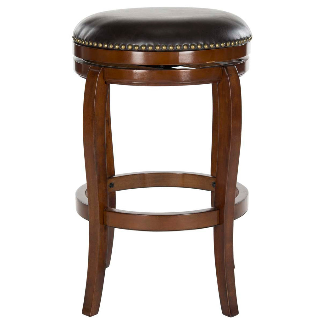 Safavieh Nuncio Swivel Bar Stool - Walnut/Brown