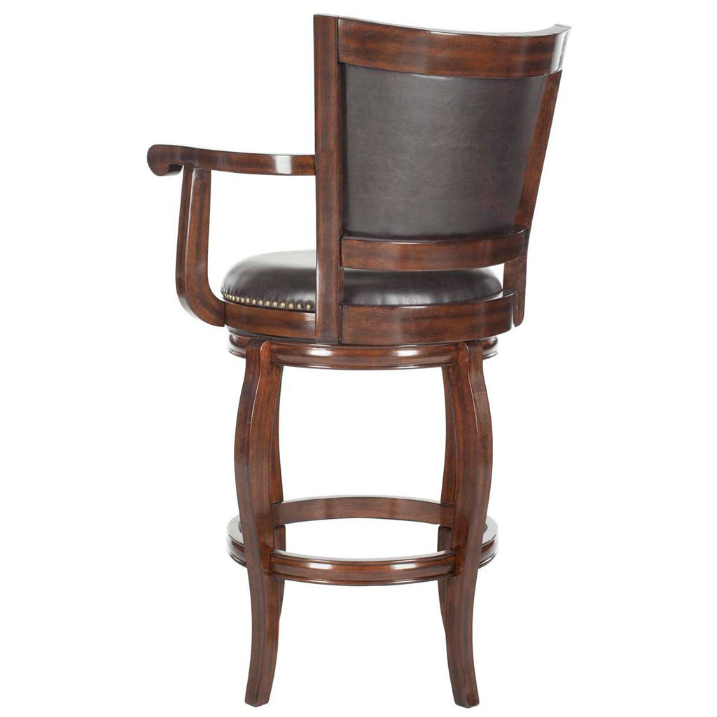 Safavieh Gitano Swivel Bar Stool - Espresso/Brown