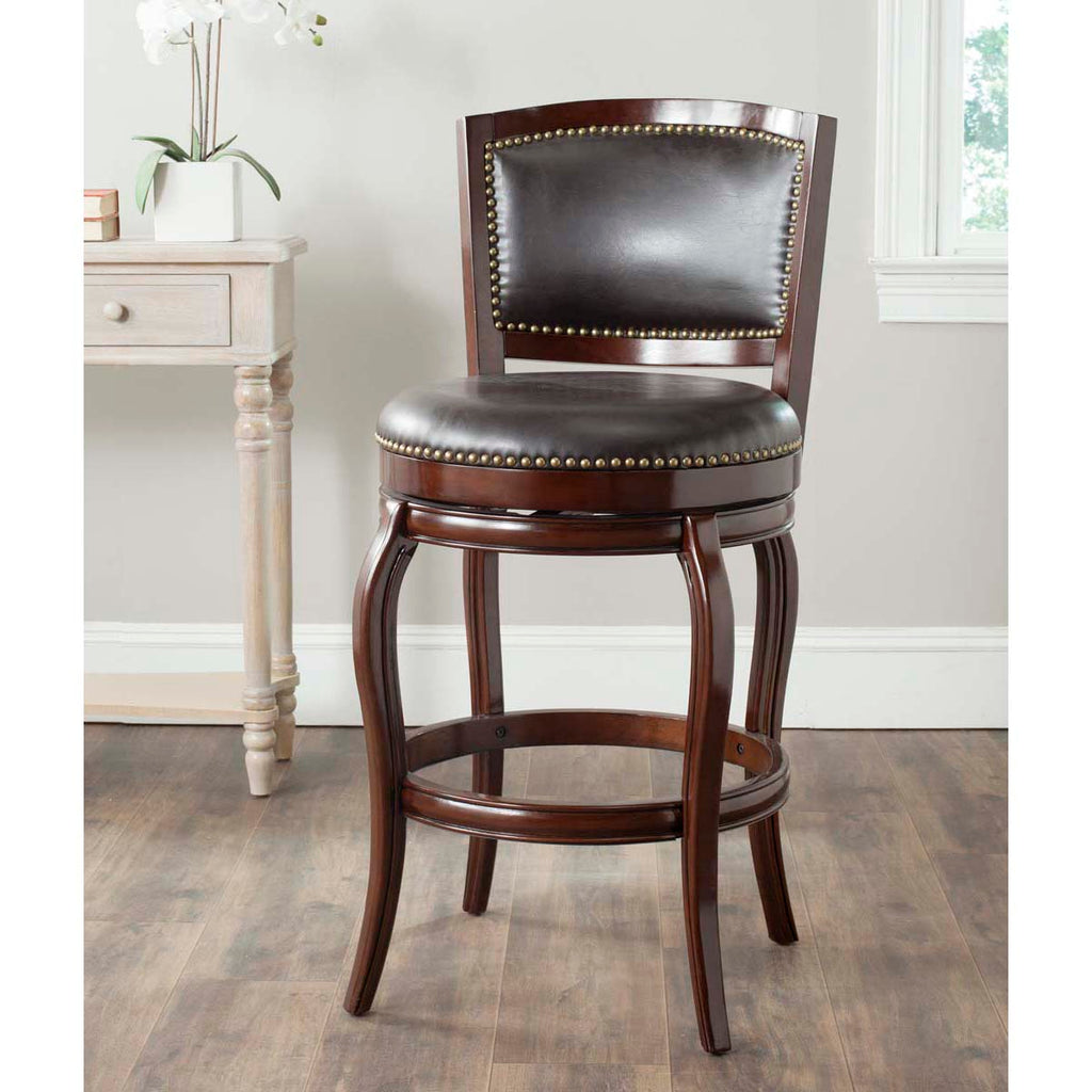 Safavieh Pasquale Swivel Bar Stool - Sierra/Brown