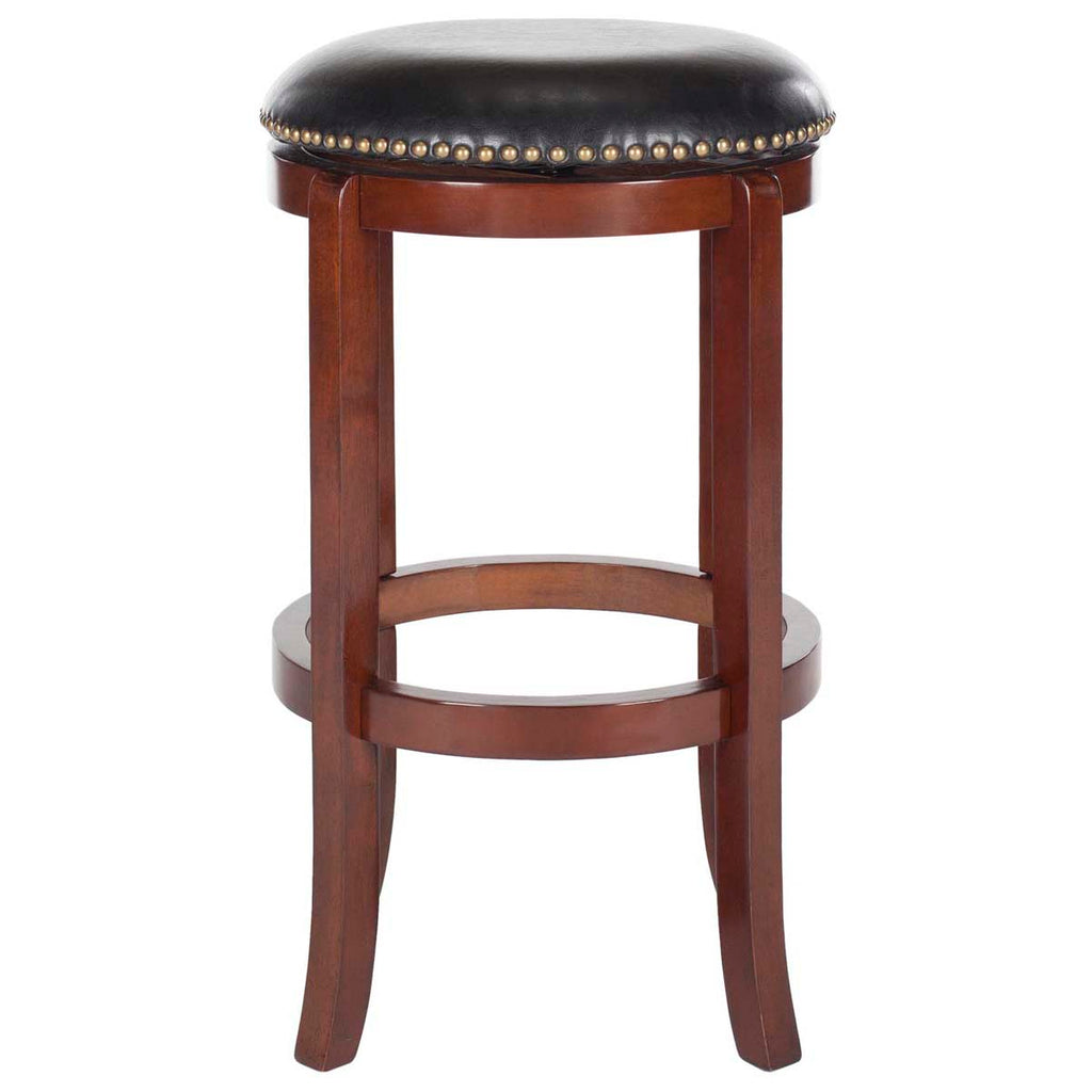 Safavieh Elwood Swivel Bar Stool - Cherry/Black