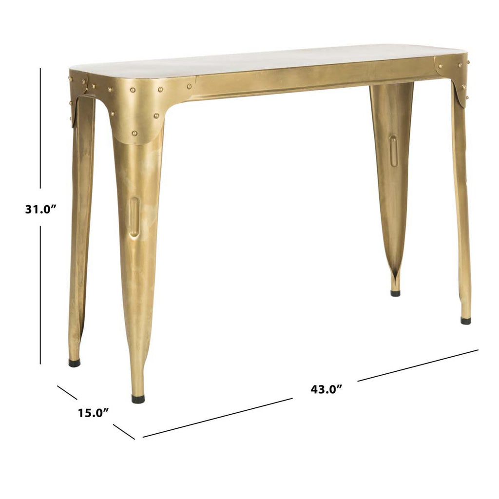 Safavieh Classic Iron Console Table - Gold