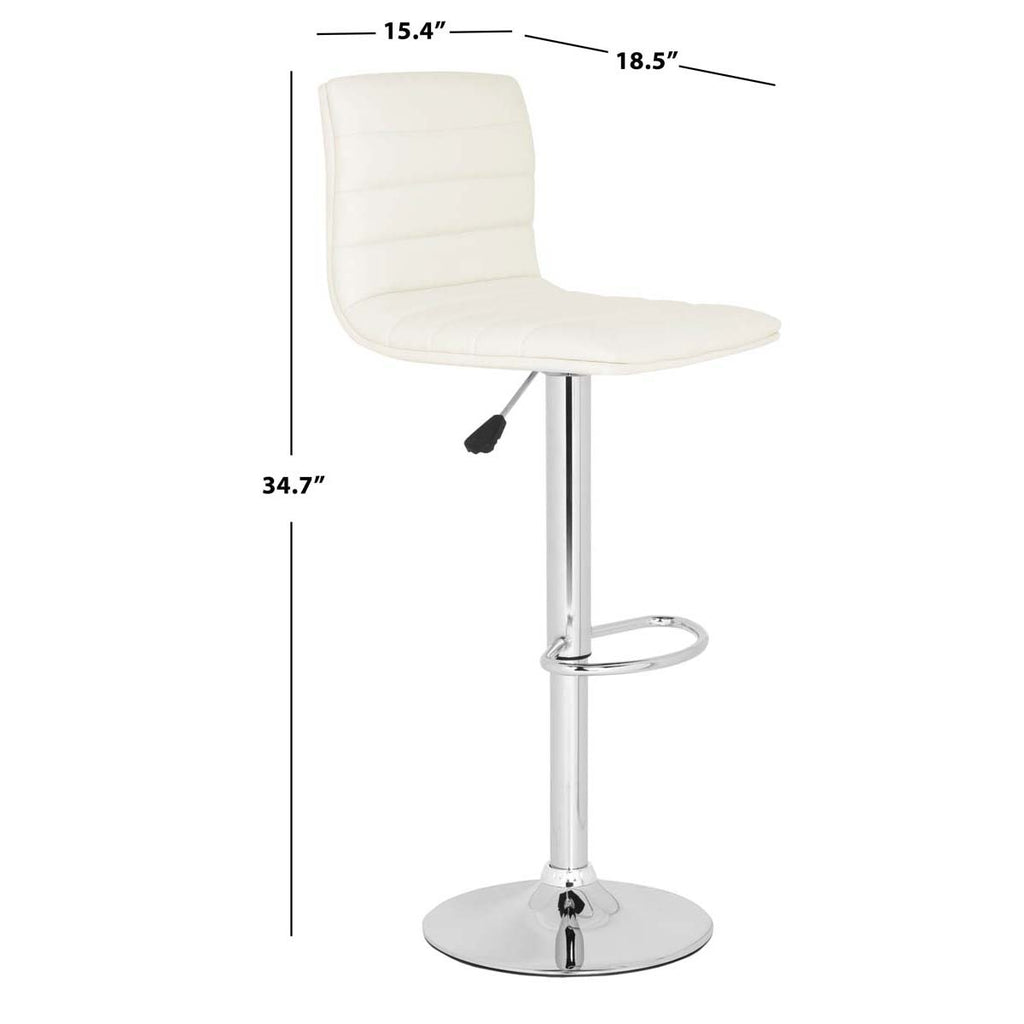 Safavieh Arissa Swivel Bar Stool - White