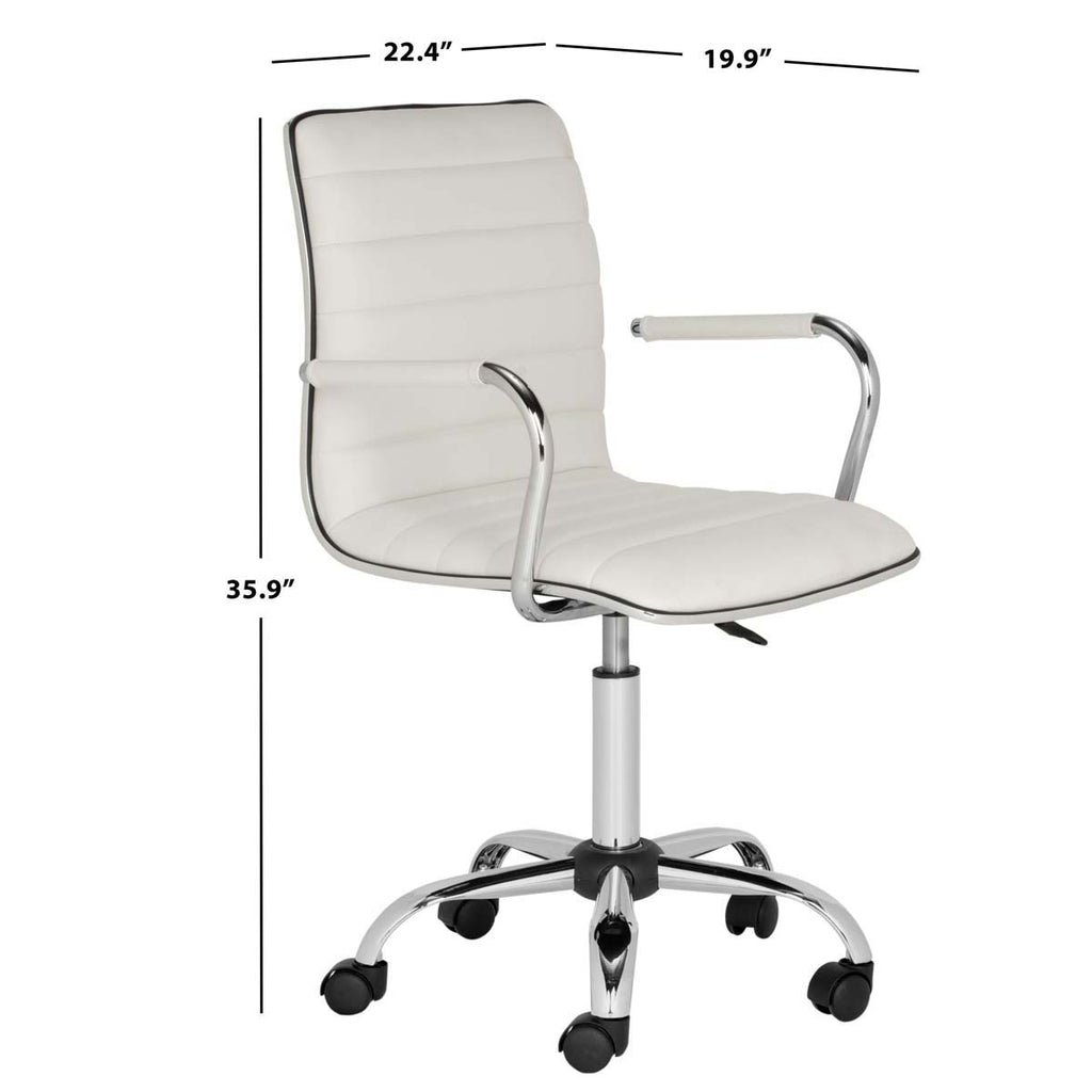 Safavieh Jonika Swivel Desk Chair - White