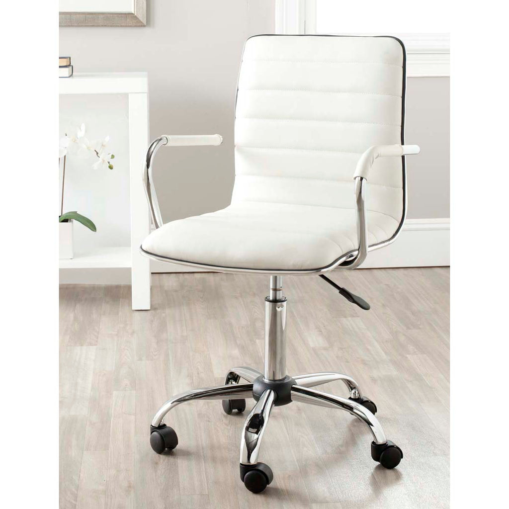 Safavieh Jonika Swivel Desk Chair - White