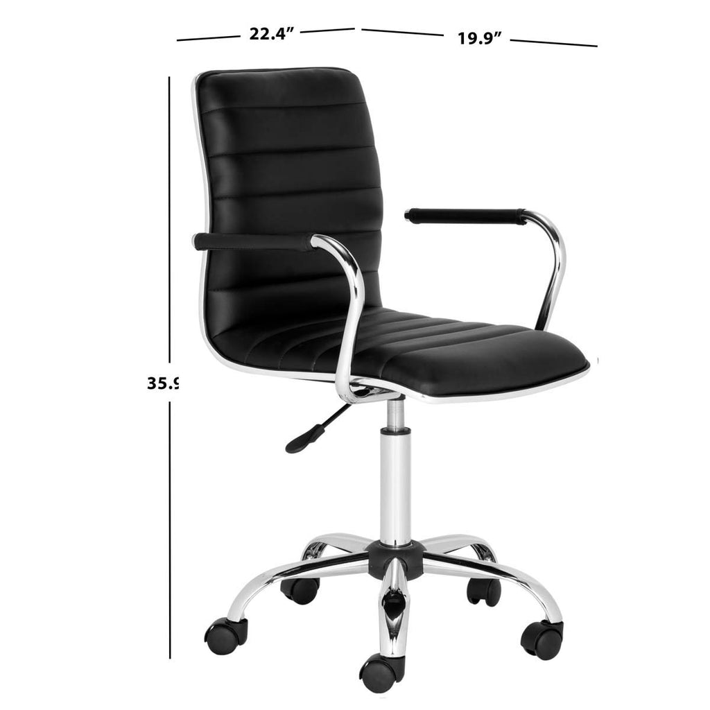 Safavieh Jonika Swivel Desk Chair - Black