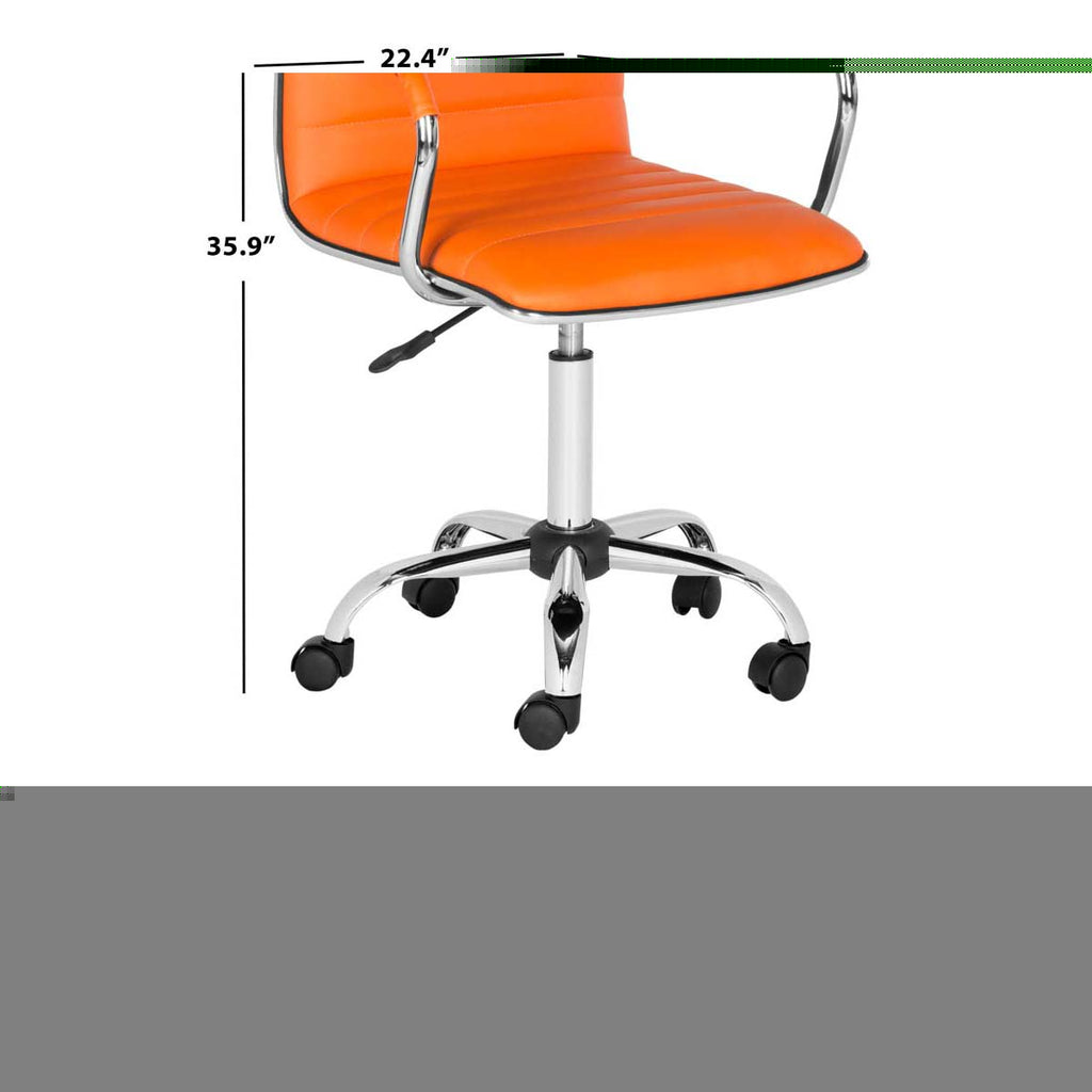 Safavieh Jonika Swivel Desk Chair - Orange