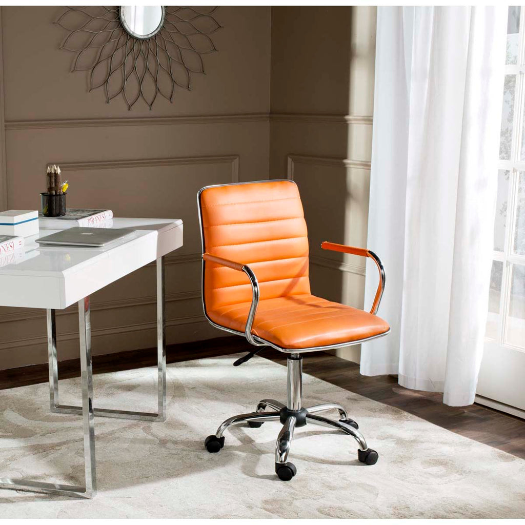 Safavieh Jonika Swivel Desk Chair - Orange