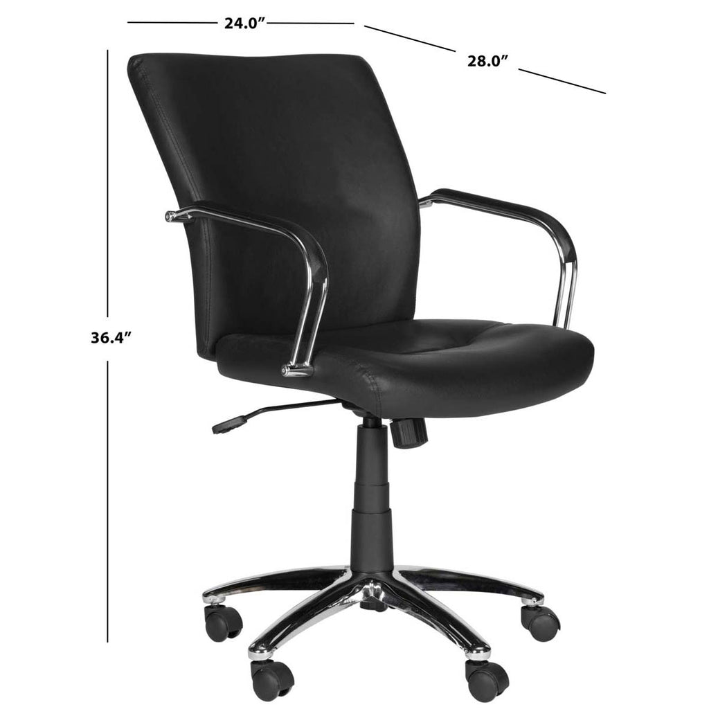 Safavieh Lysette Desk Chair - Black