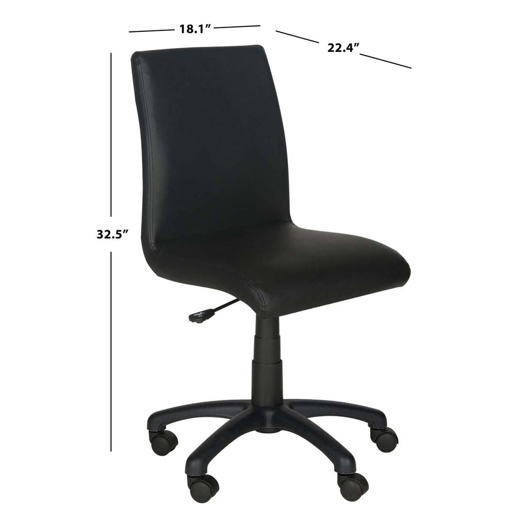 Safavieh Hal Desk Chair - Black