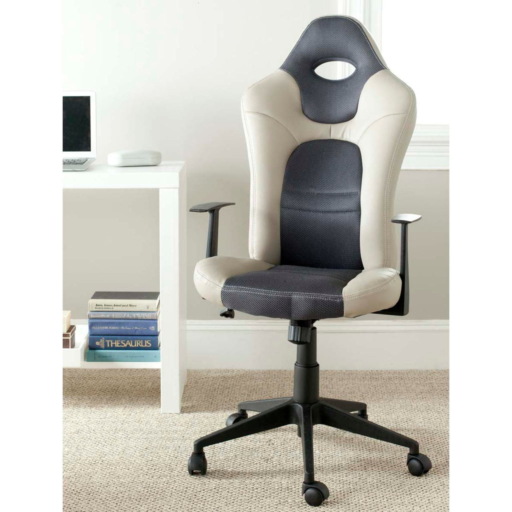 Safavieh Belinda Desk Chair - Grey/Black