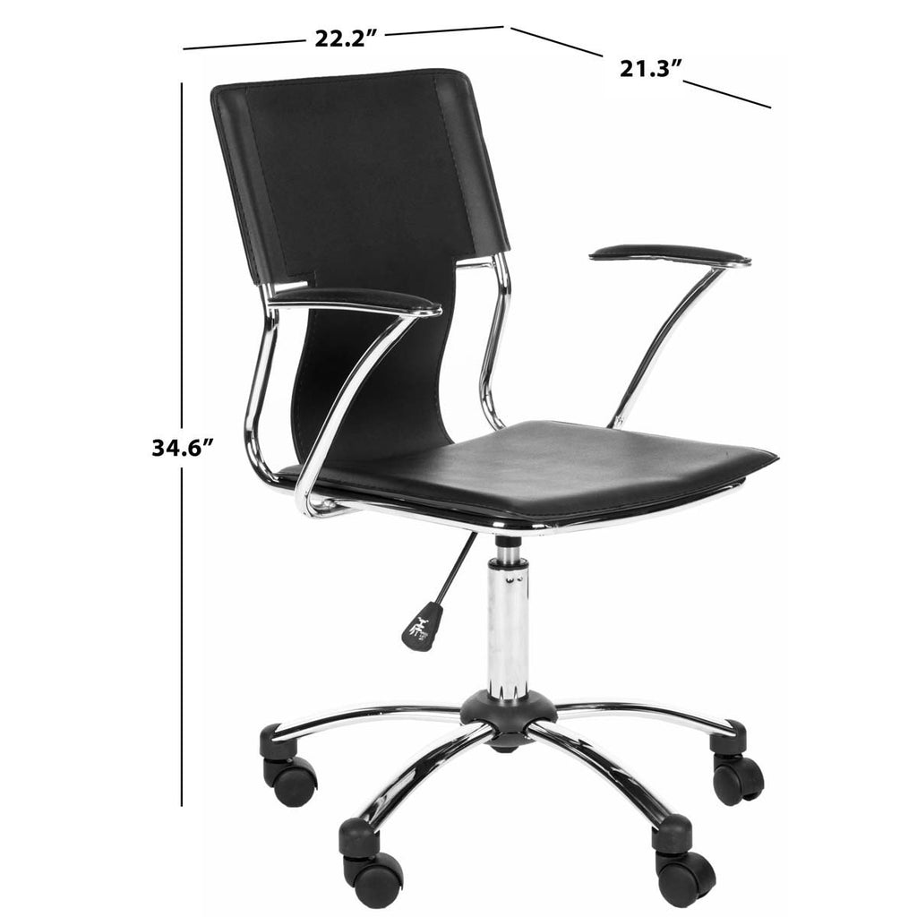 Safavieh Kyler Desk Chair - Black