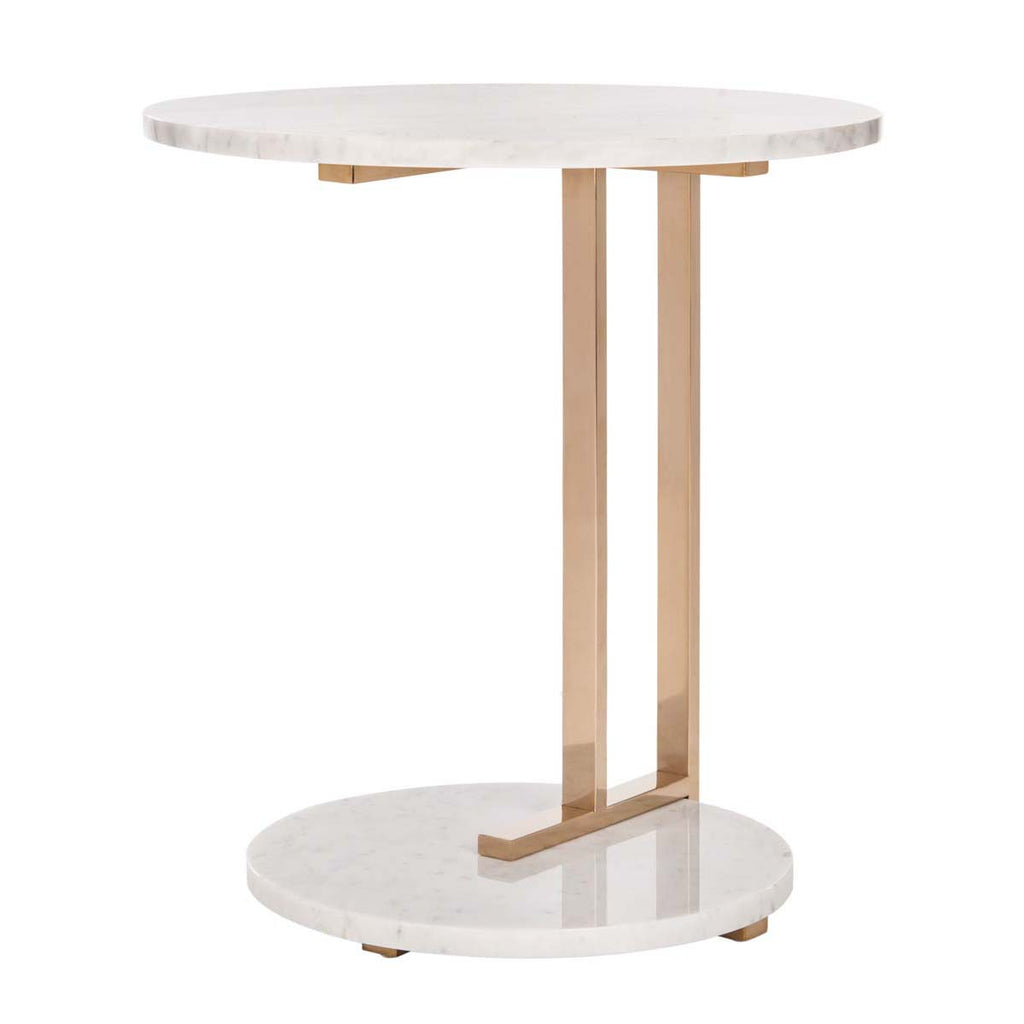 Safavieh Couture Aphrodite Marble End Table - Gold