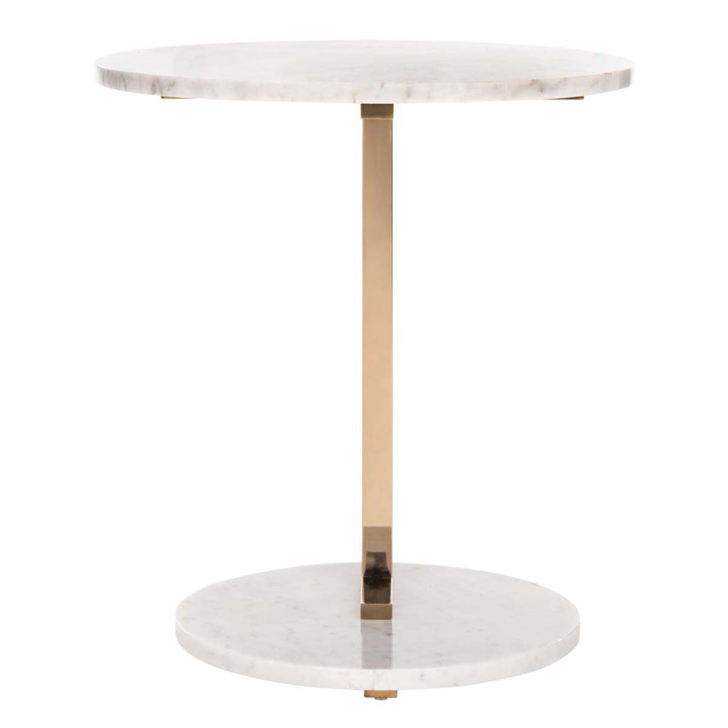 Safavieh Couture Aphrodite Marble End Table - Gold