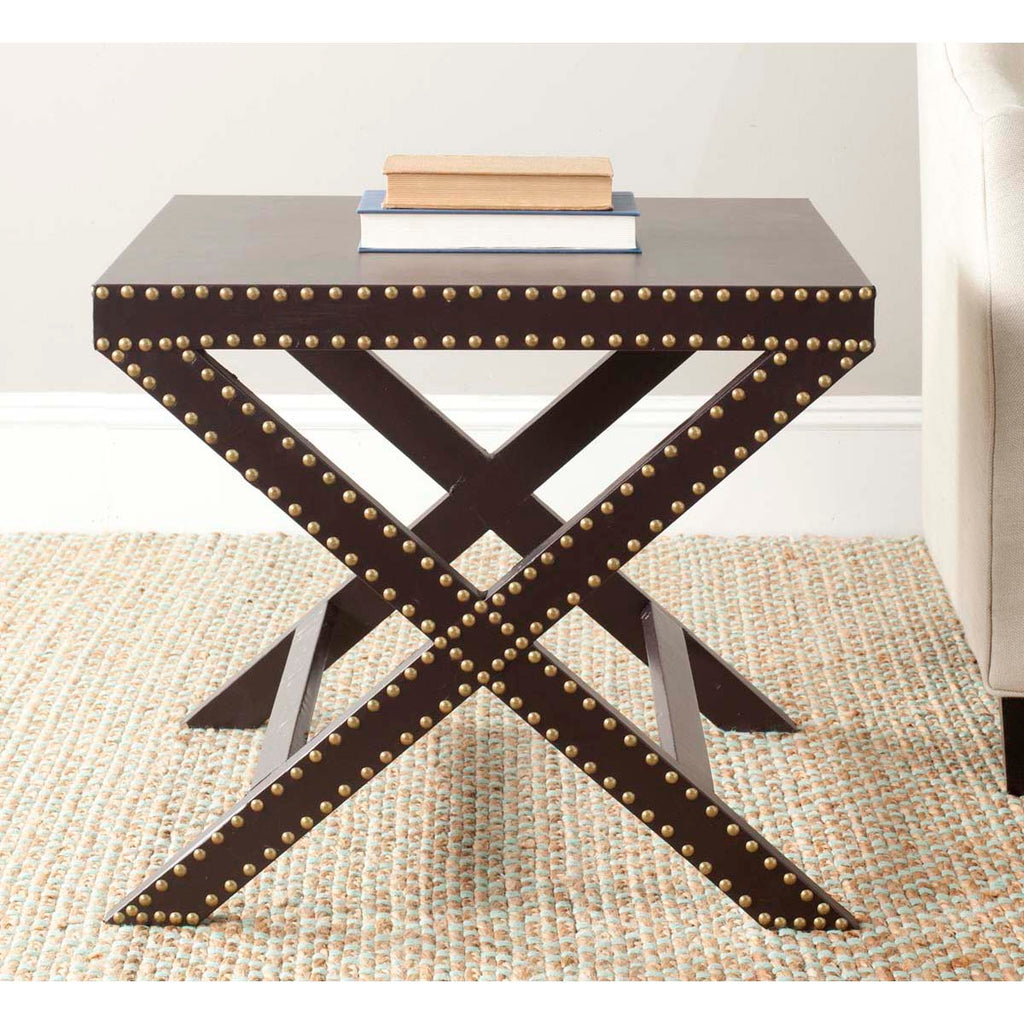 Safavieh Jeanine X End Table Charcoal - Charcoal