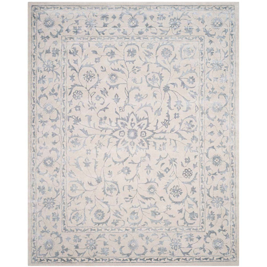 Safavieh Glamour Rug Collection GLM515A - Silver / Ivory