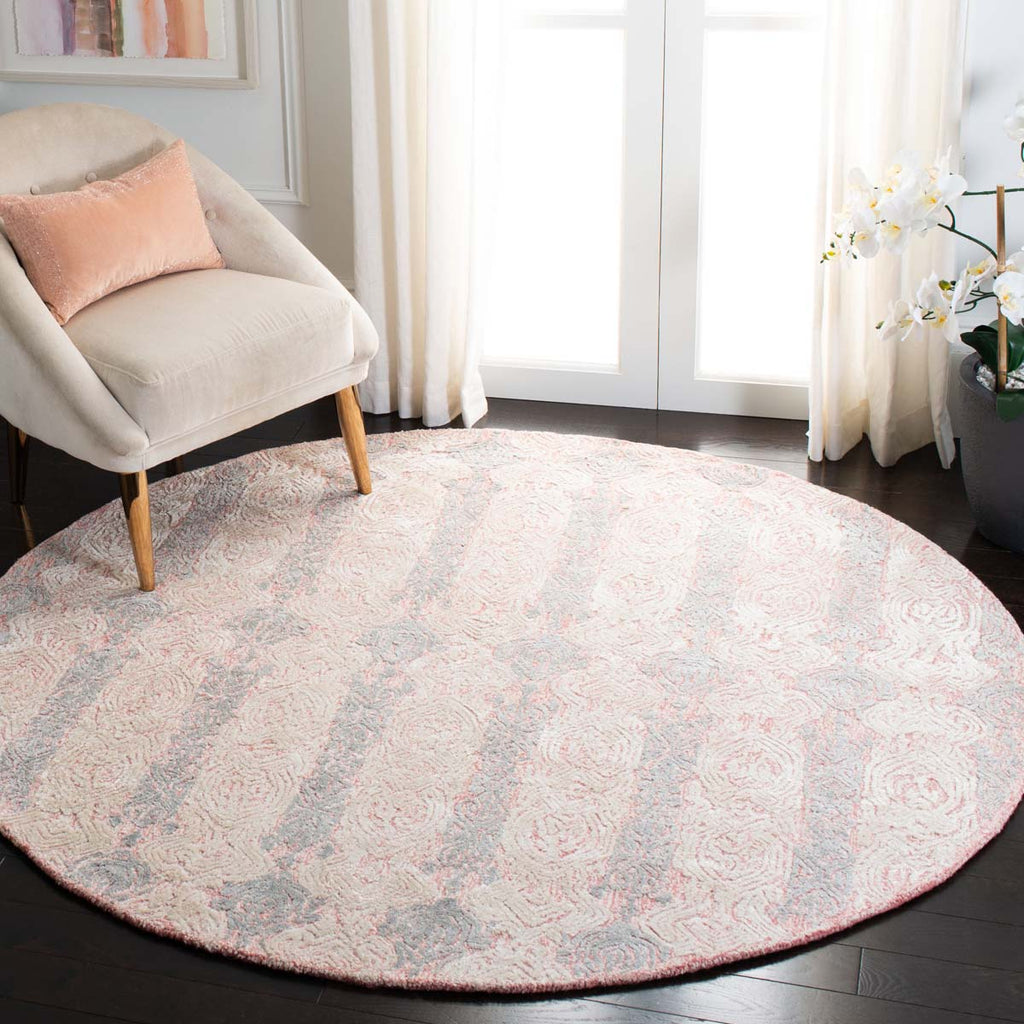 Safavieh Glamour Rug Collection GLM536U - Light Pink / Ivory