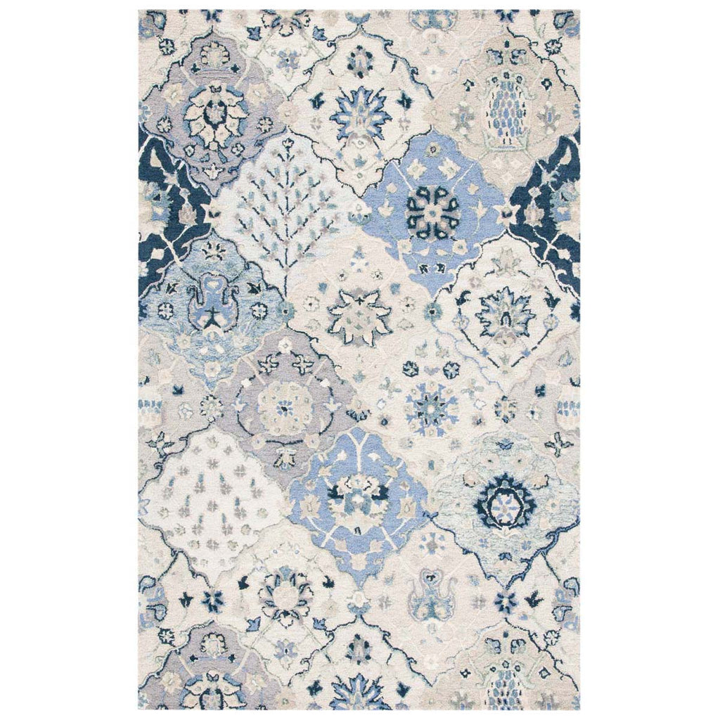 Safavieh Glamour Rug Collection GLM622B - Beige / Blue