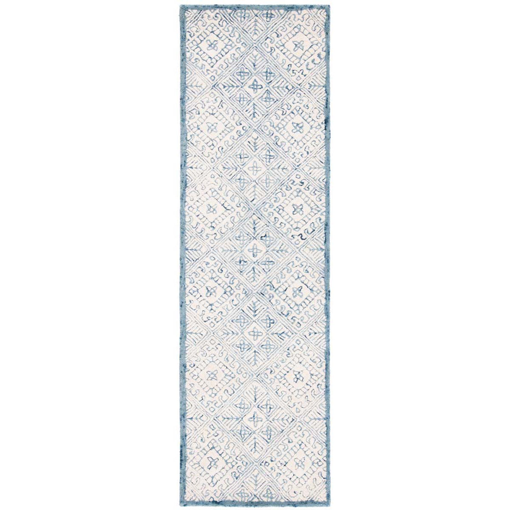 Safavieh Glamour Rug Collection GLM660M - Blue / Ivory