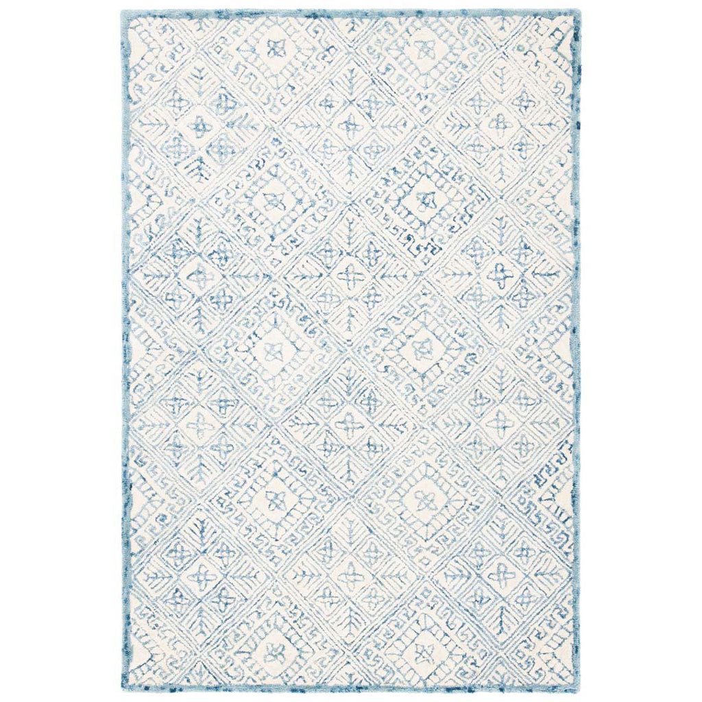 Safavieh Glamour Rug Collection GLM660M - Blue / Ivory