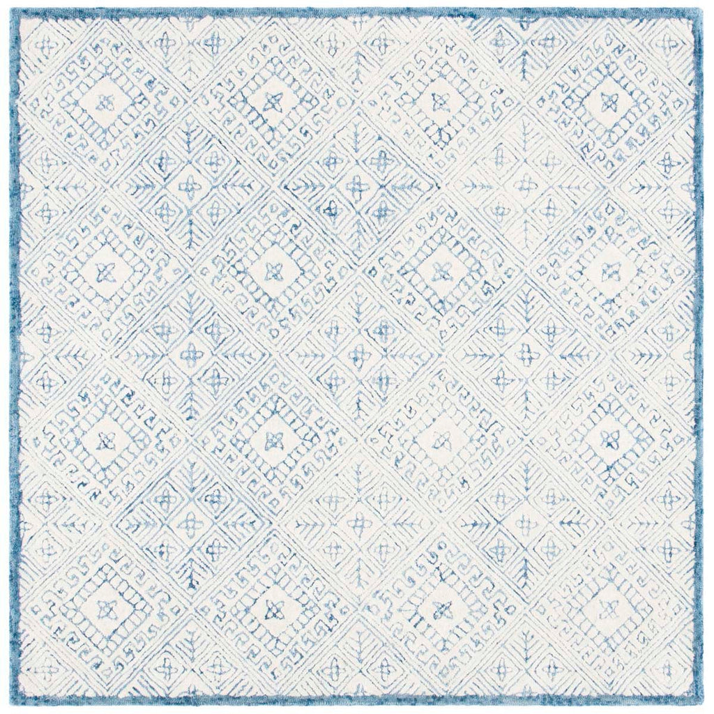 Safavieh Glamour Rug Collection GLM660M - Blue / Ivory