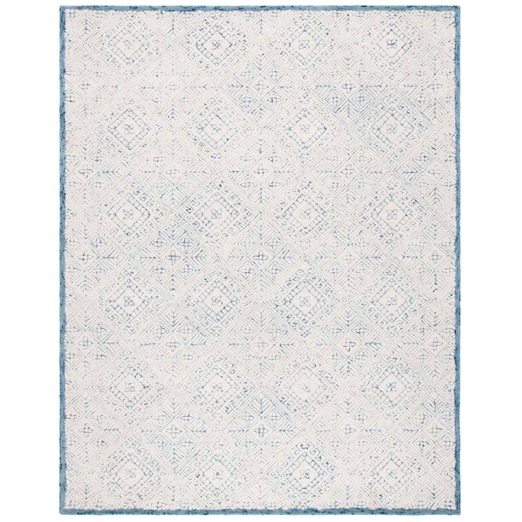 Safavieh Glamour Rug Collection GLM660M - Blue / Ivory