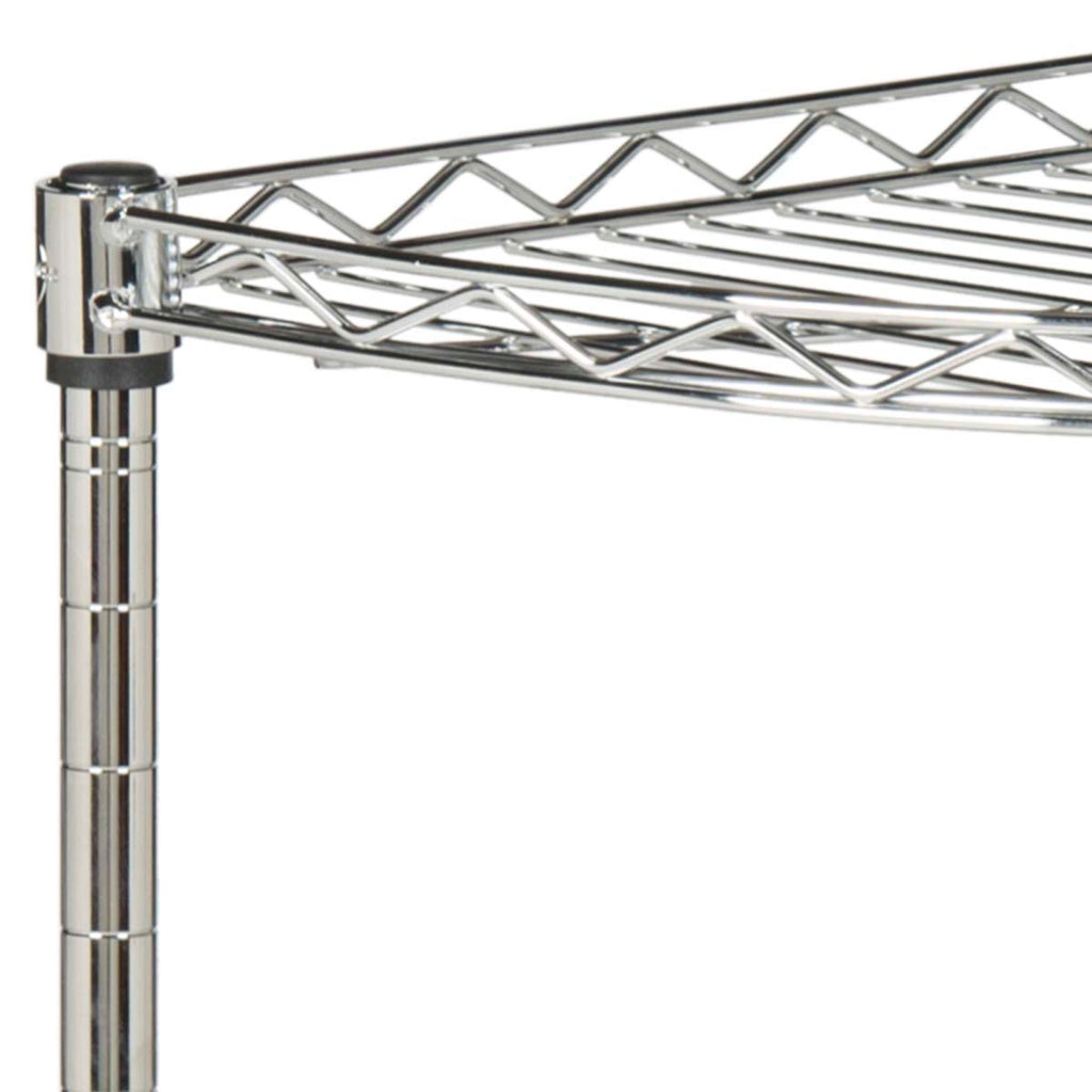 Safavieh Damaris 4 Tier Chrome Wire Corner Rack (11.8 In. W X 11.8 In. D X 31.5 In. H) - Chrome