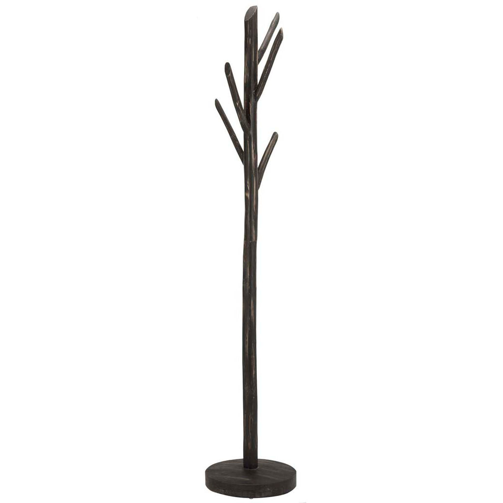 Safavieh Walter 70-Inch H Tree Branch Coat And Hat Rack - Distressed / Black