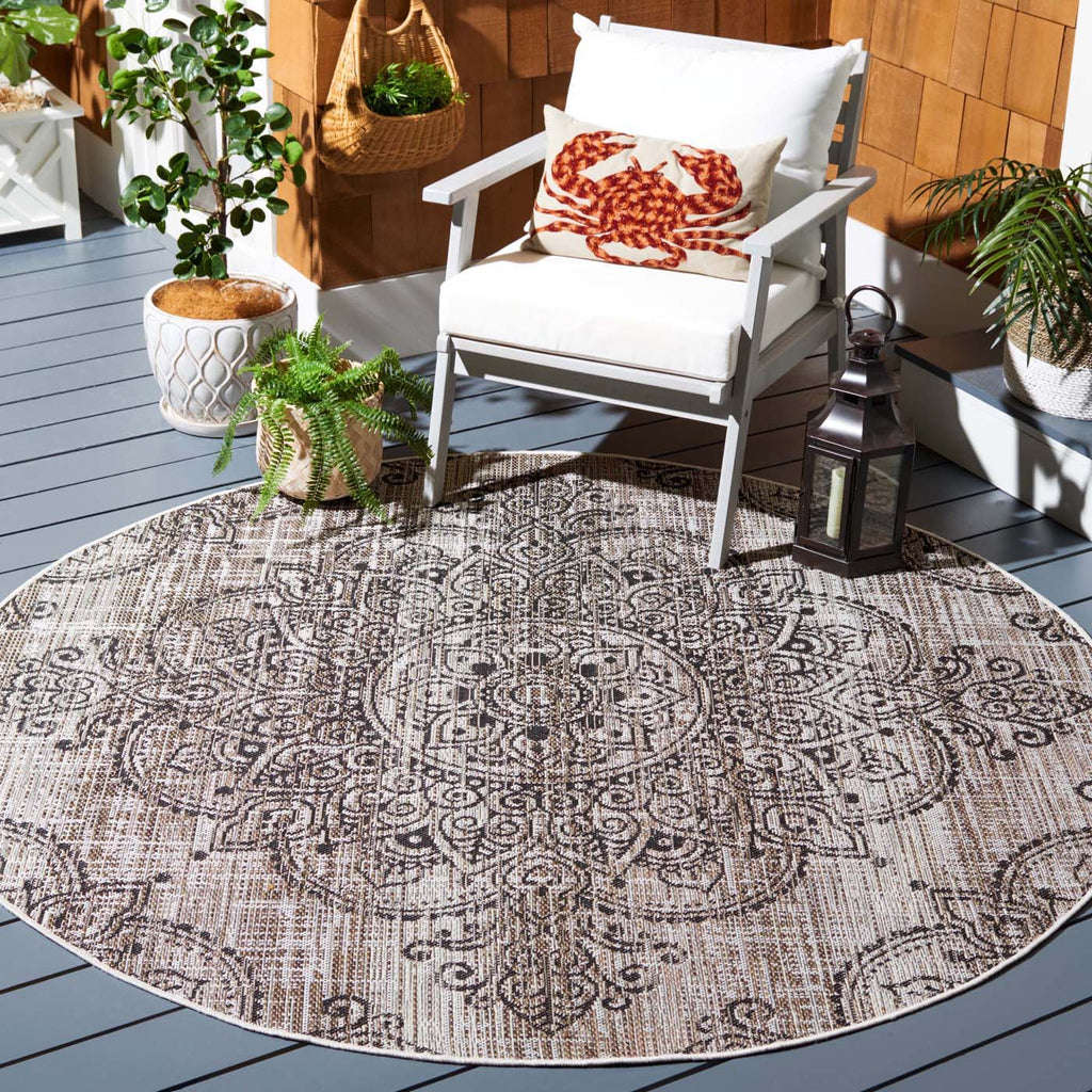 Safavieh Havana Rug Collection: HAV319E - Light Brown / Black