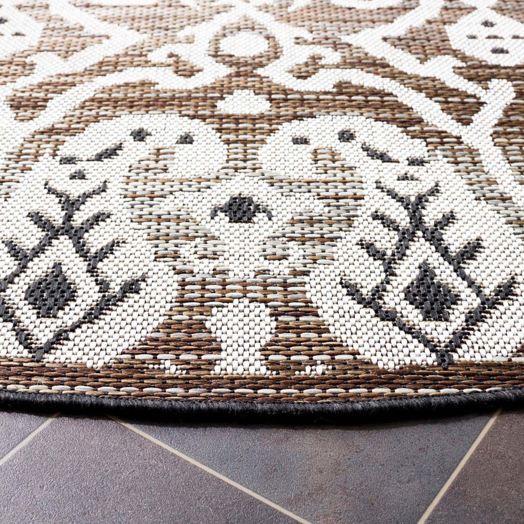 Safavieh Havana Rug Collection: HAV321E - Light Brown / Ivory