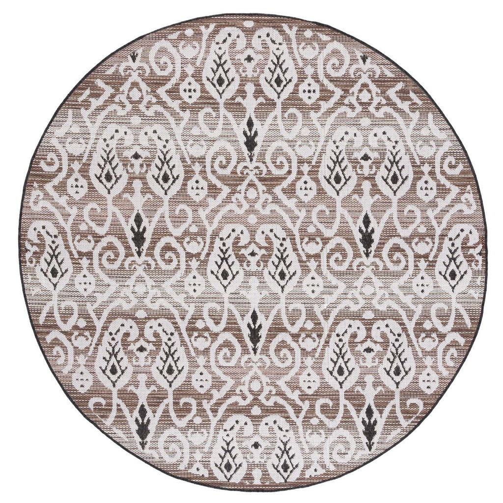 Safavieh Havana Rug Collection: HAV321E - Light Brown / Ivory