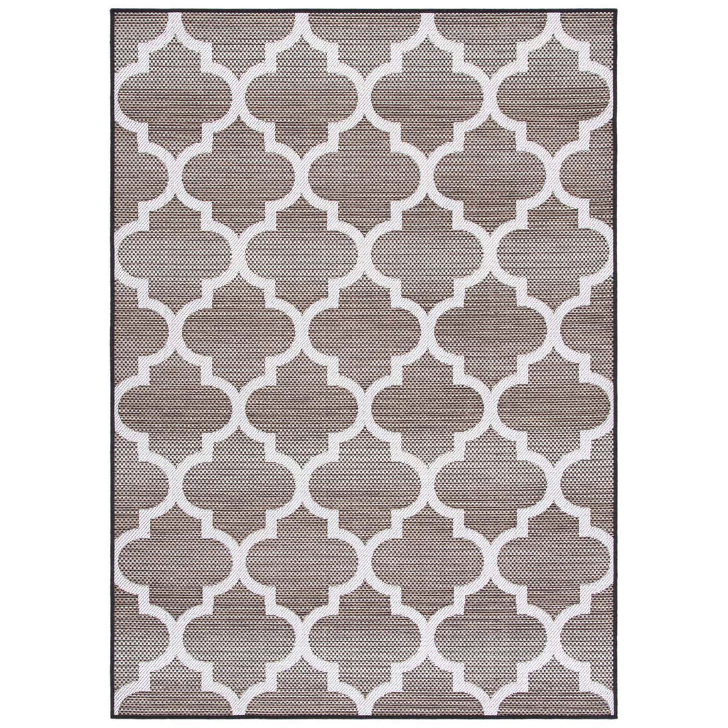 Safavieh Havana Rug Collection: HAV329E - Light Brown / Ivory