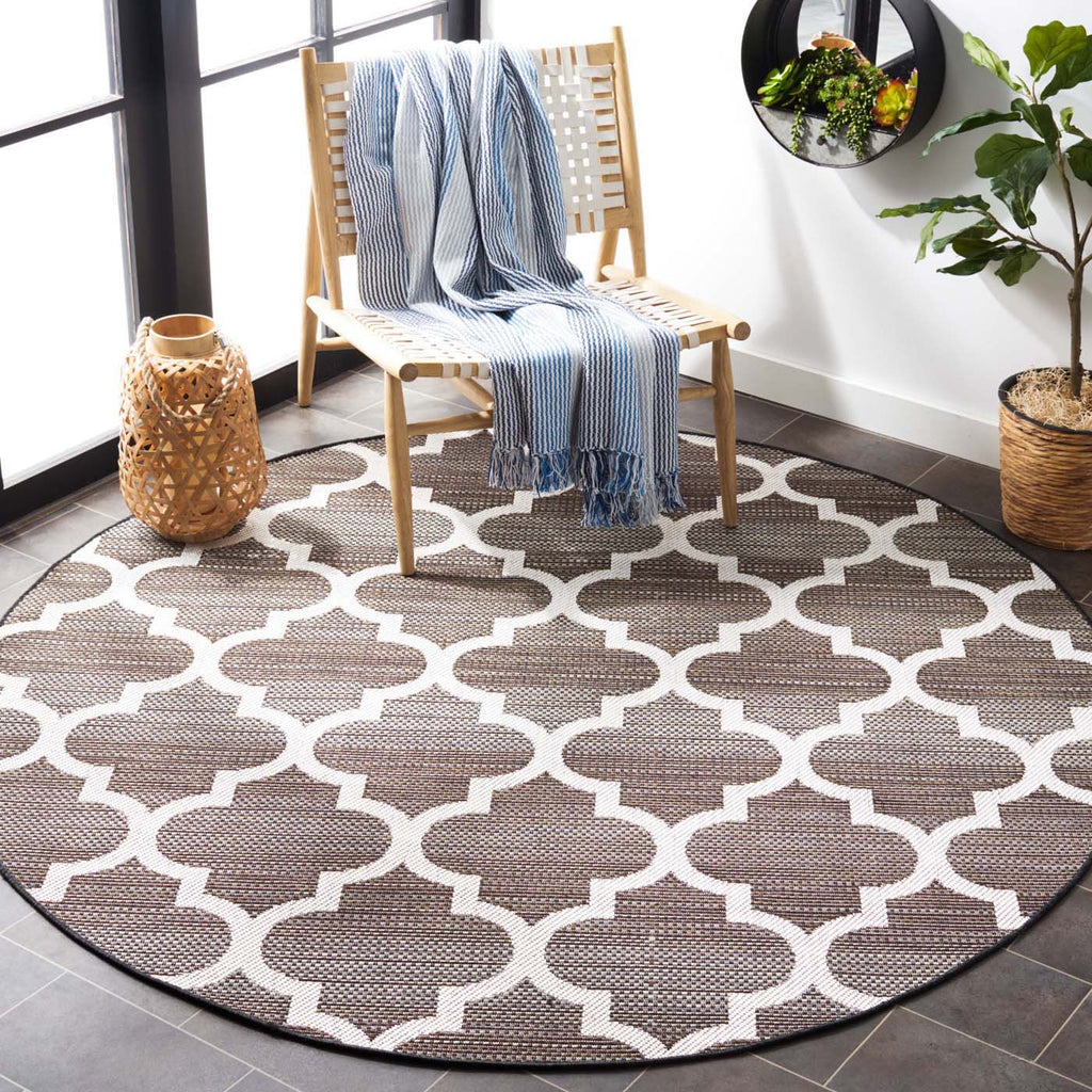 Safavieh Havana Rug Collection: HAV329E - Light Brown / Ivory