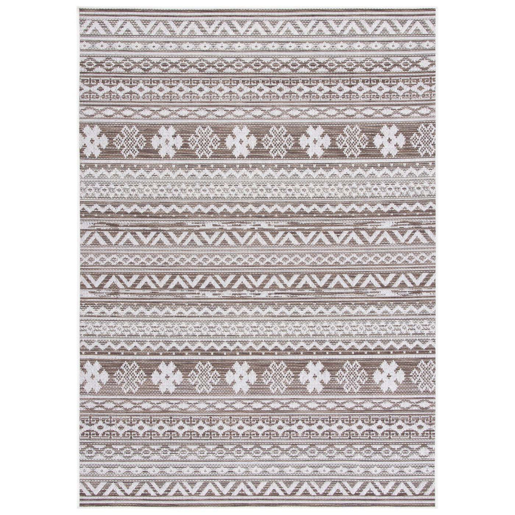 Safavieh Havana Rug Collection: HAV331E - Light Brown / Ivory