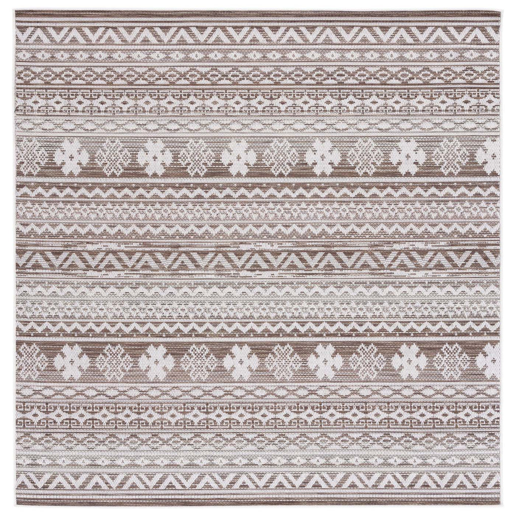 Safavieh Havana Rug Collection: HAV331E - Light Brown / Ivory