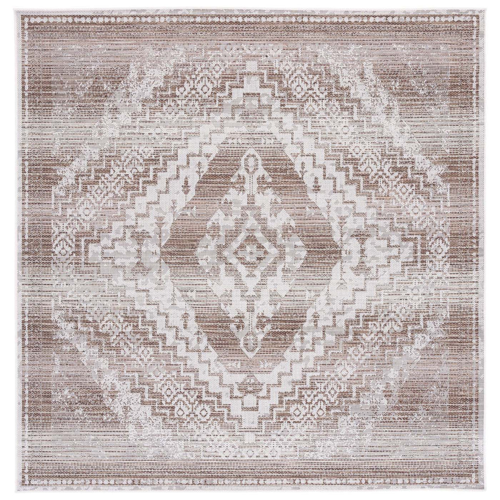 Safavieh Havana Rug Collection: HAV340E - Light Brown / Ivory