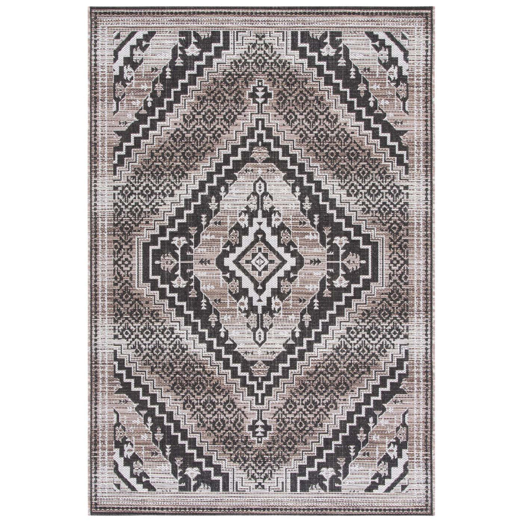 Safavieh Havana Rug Collection: HAV341E - Light Brown / Black