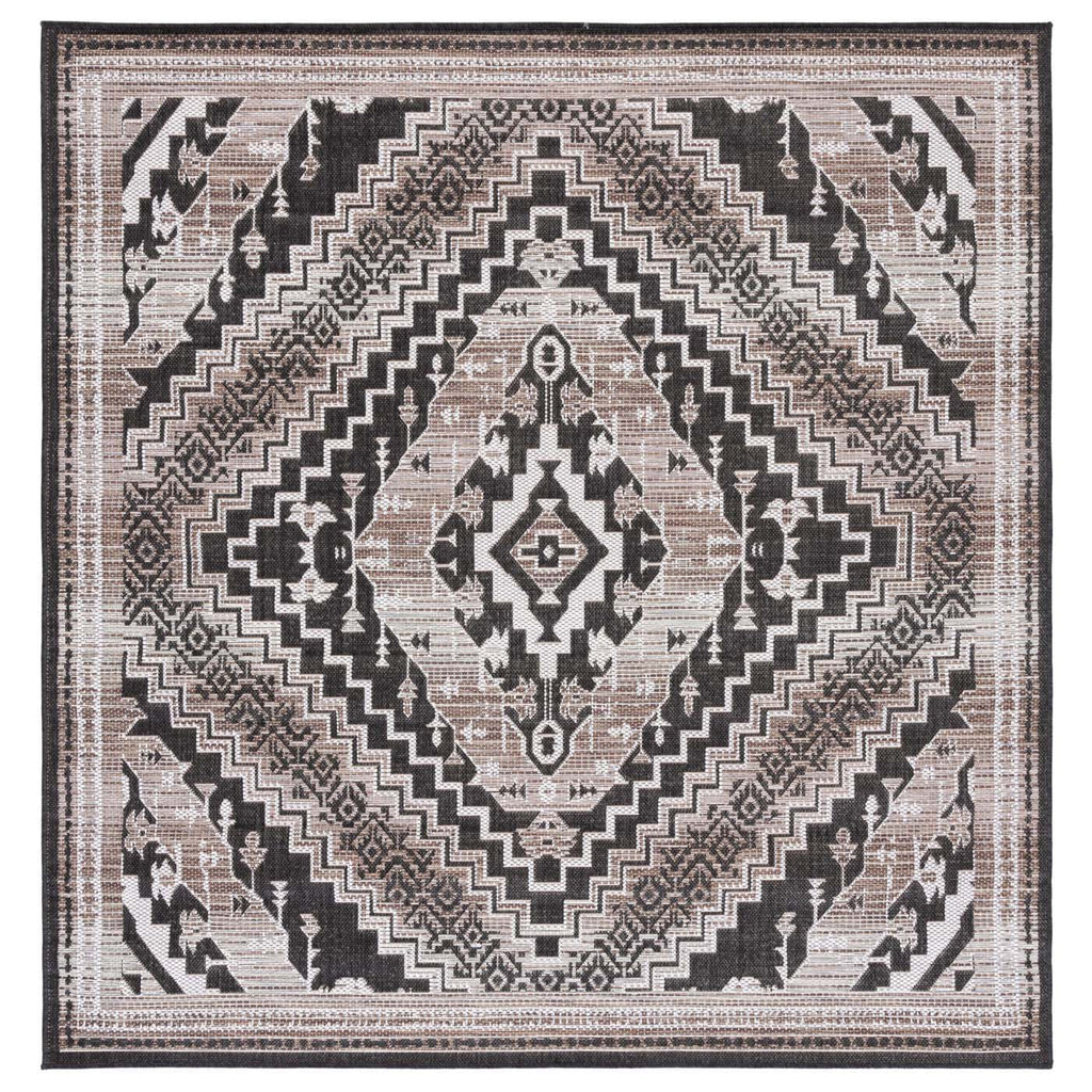 Safavieh Havana Rug Collection: HAV341E - Light Brown / Black