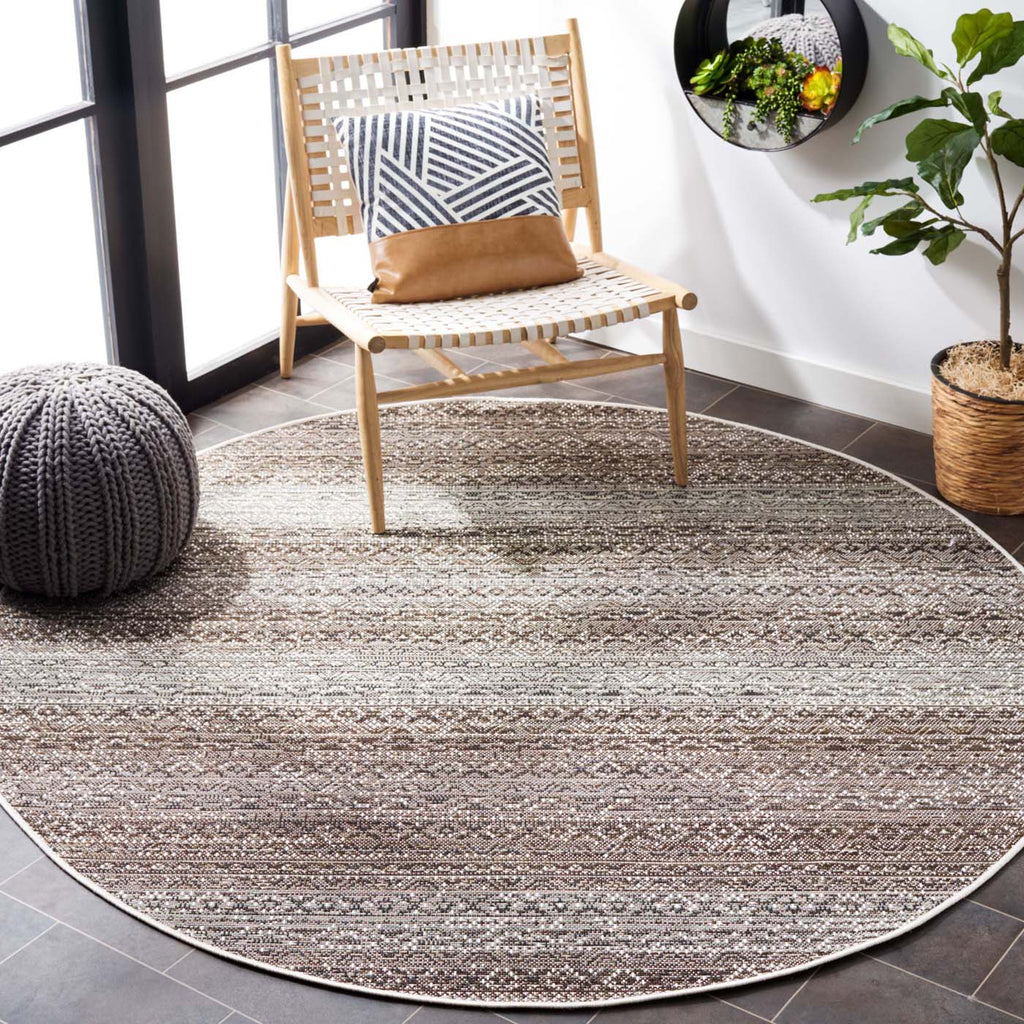 Safavieh Havana Rug Collection: HAV350E - Light Brown / Ivory